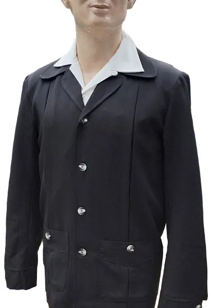 Mannequin wearing a black Hollywood jacket.
