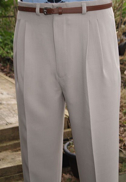 High Waisted Trousers - Ivory Cream