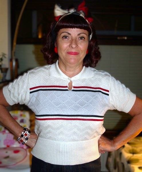 Keyhole Kate Knit Top - Cream