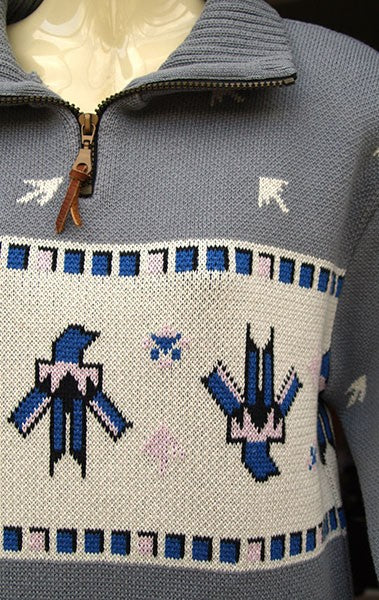 Ladies Thunderbird Zip Pullover - Grey