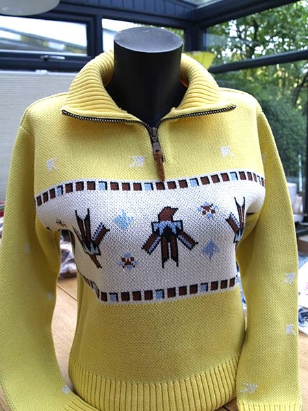 Ladies Thunderbird Zip Pullover - Lemon Yellow