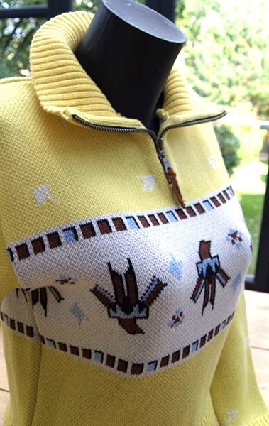 Ladies Thunderbird Zip Pullover - Lemon Yellow