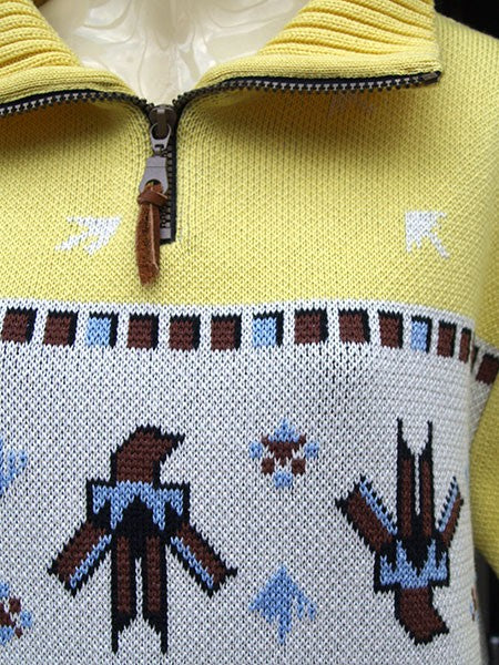 Ladies Thunderbird Zip Pullover - Lemon Yellow