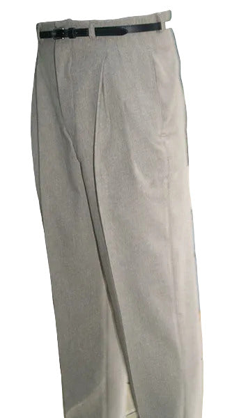 1950s Rockabilly Style Trousers - Lt Beige Tweed
