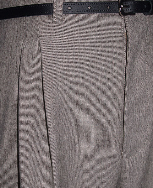 1950s Rockabilly Style Trousers - Lt Beige Tweed