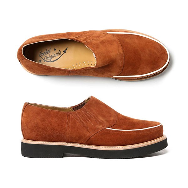 Piped Casual Shoes - Brown Suede