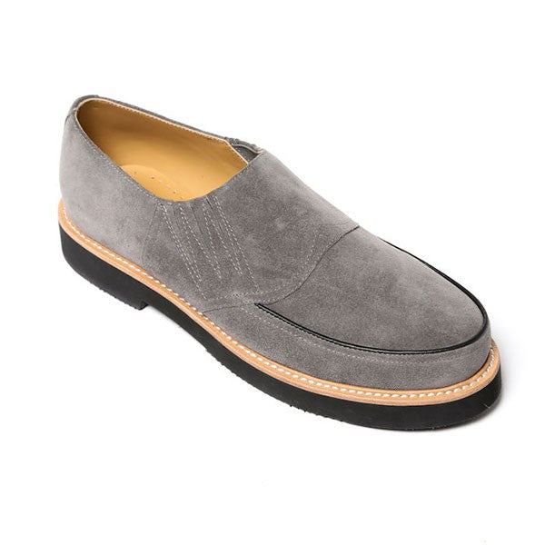 Piped Casual Shoes - Grey Suede