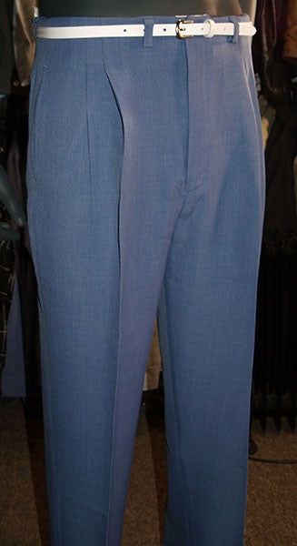 High Waisted Trousers - Powder Blue