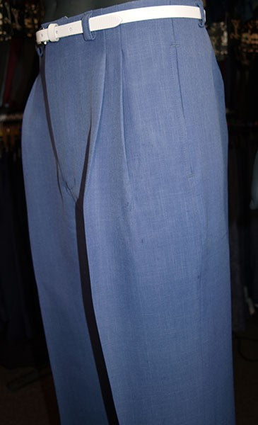 High Waisted Trousers - Powder Blue