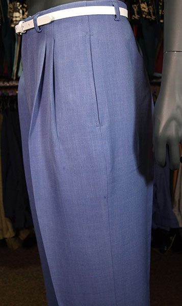 High Waisted Trousers - Powder Blue