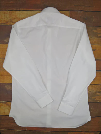 Revival Vintage - Spearpoint Collar Shirt with Barrel Cuff - White