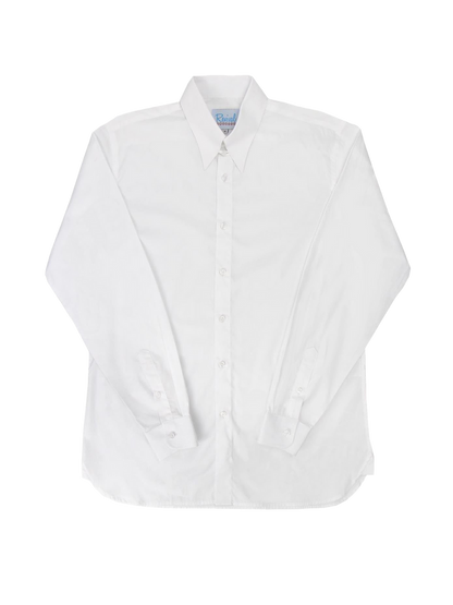 Revival Vintage - Spearpoint Shirt with Tab Collar and Barrel Cuff - White