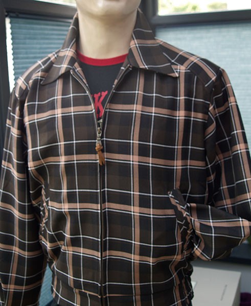 Ricky Jacket - Brown/Black Window Pane Check