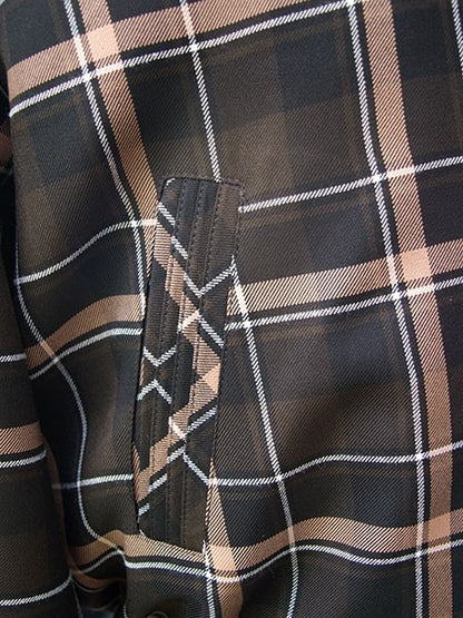 Ricky Jacket - Brown/Black Window Pane Check