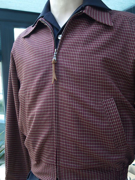 Ricky Jacket - Burgundy Check