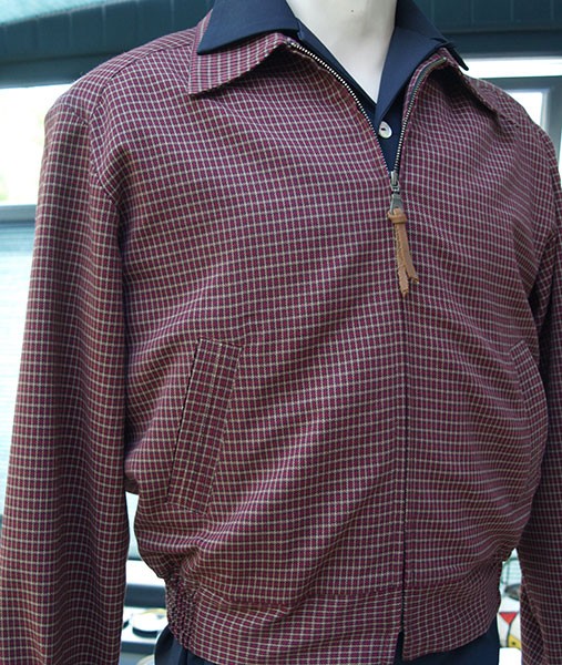 Ricky Jacket - Burgundy Check