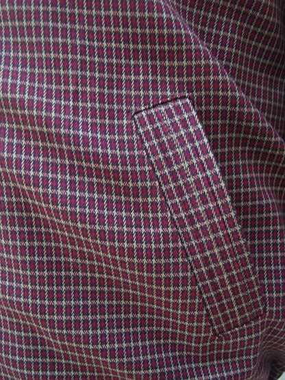 Ricky Jacket - Burgundy Check