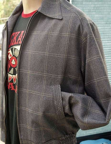 Ricky Jacket - Grey Window Pane Check