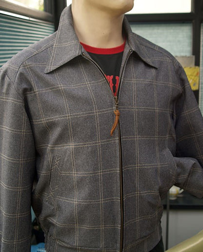 Ricky Jacket - Grey Window Pane Check