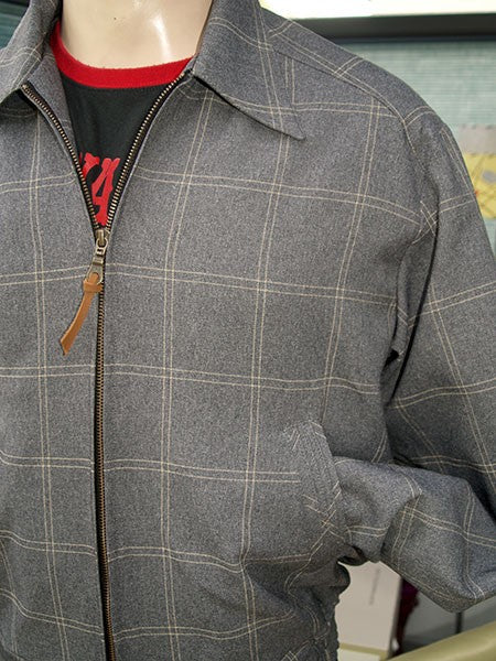 Ricky Jacket - Grey Window Pane Check