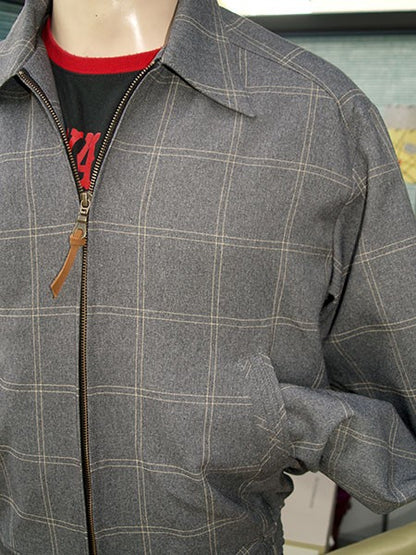 Ricky Jacket - Grey Window Pane Check