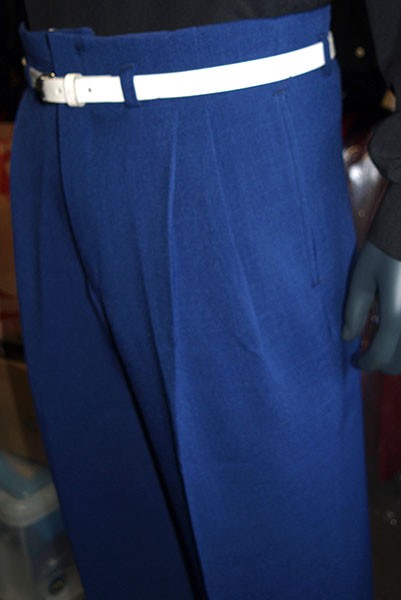 High Waisted Trousers - Royal Blue