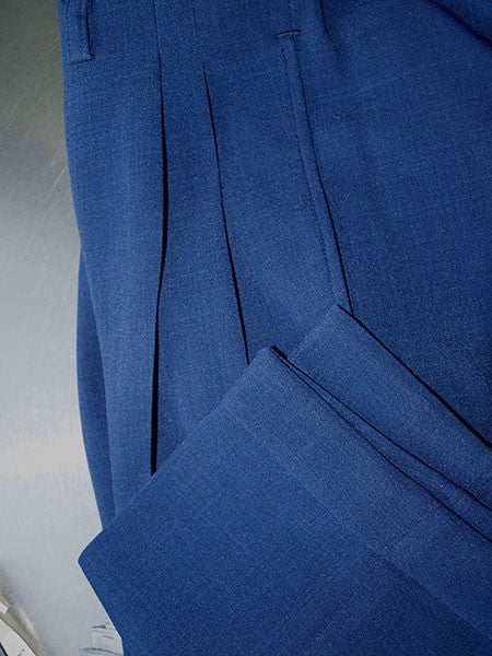 High Waisted Trousers - Royal Blue