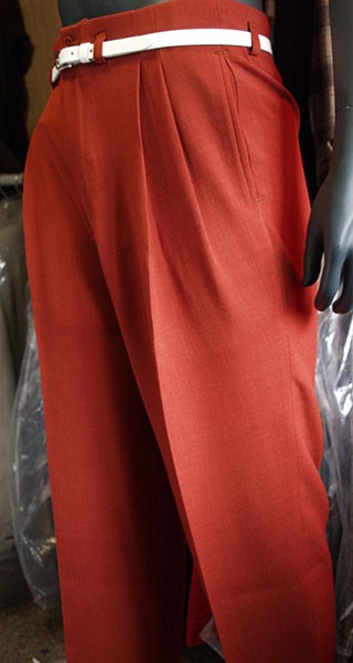 High Waisted Trousers - Rust