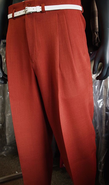 High Waisted Trousers - Rust