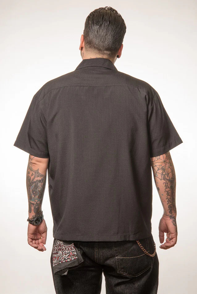 Steady Clothing - Shake Down Bowling Shirt - Black/Mint