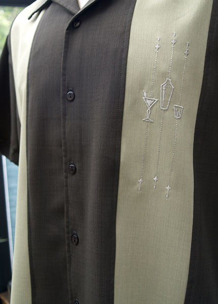 Steady Clothing - Shake Down Bowling Shirt - Coffee/Moss