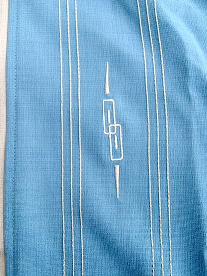 Steady Clothing - The Harper Bowling Shirt - Aqua Seafoam & Stone
