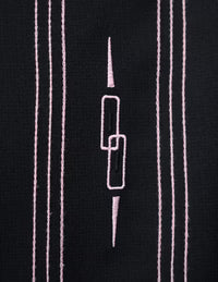 Steady Clothing - The Harper Bowling Shirt - Black & Pink