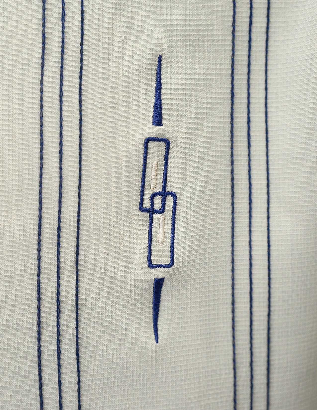 Steady Clothing - The Harper Bowling Shirt - Stone & Navy