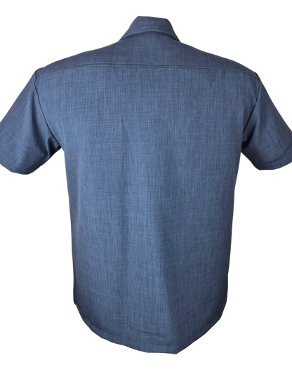 Steady Clothing - The Kingston Panel Shirt - Denim/Mustard/Stone