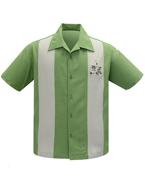 Steady Clothing - The Mickey Bowling Shirt - Apple Green