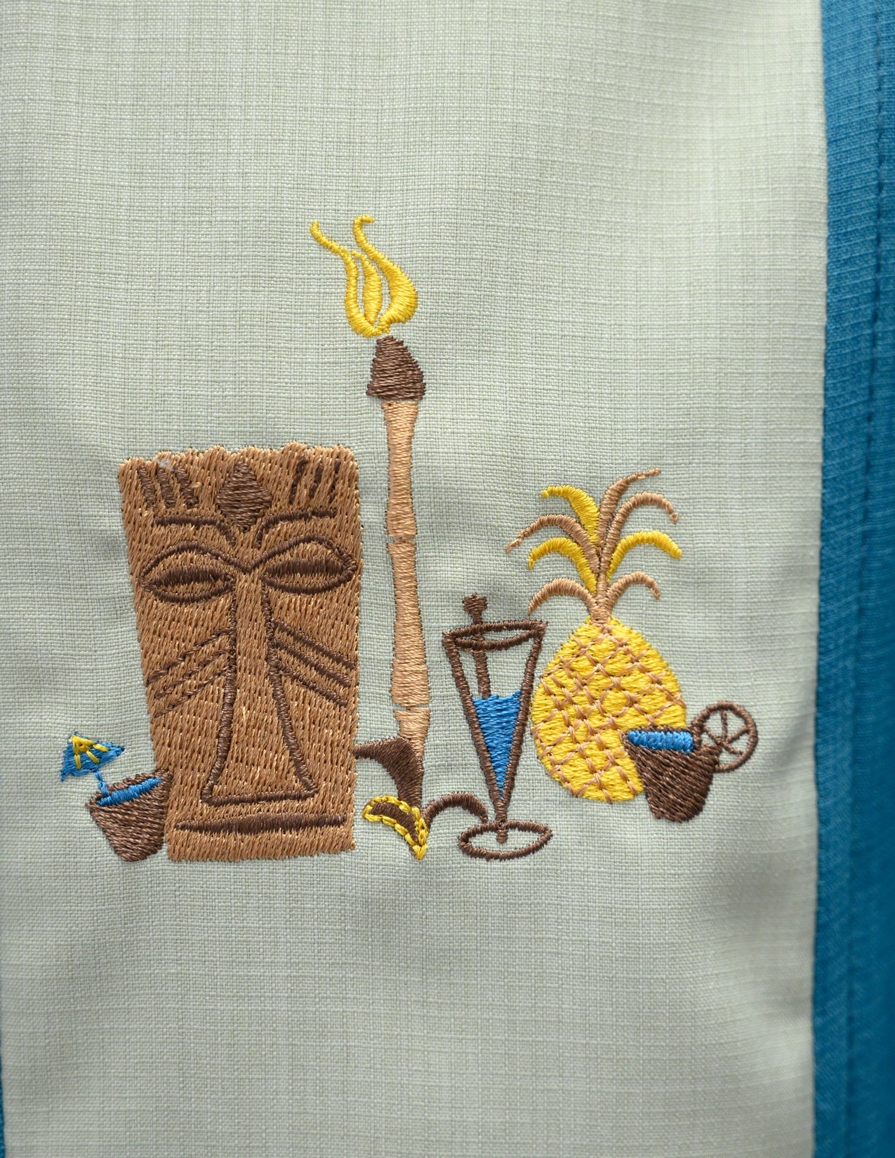 Steady Clothing - The Mickey Bowling Shirt - Pacific Turquoise