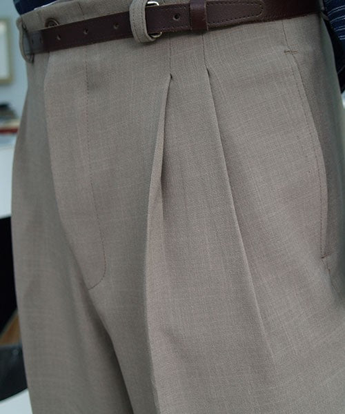 High Waisted Trousers - Taupe