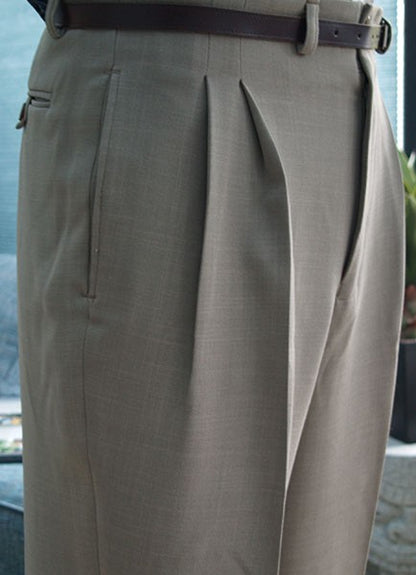 High Waisted Trousers - Taupe