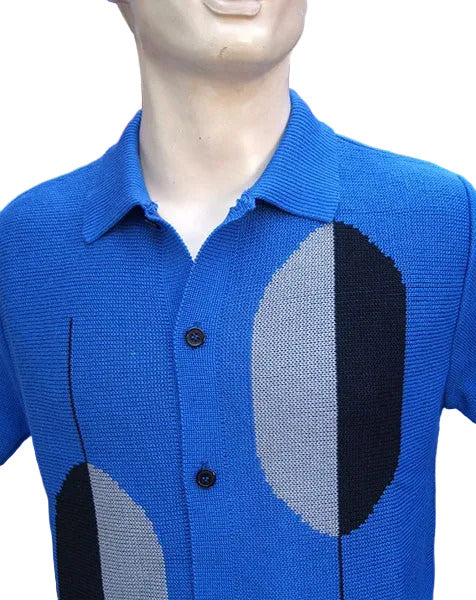The Boogaloo Knitted Shirt - Royal Blue