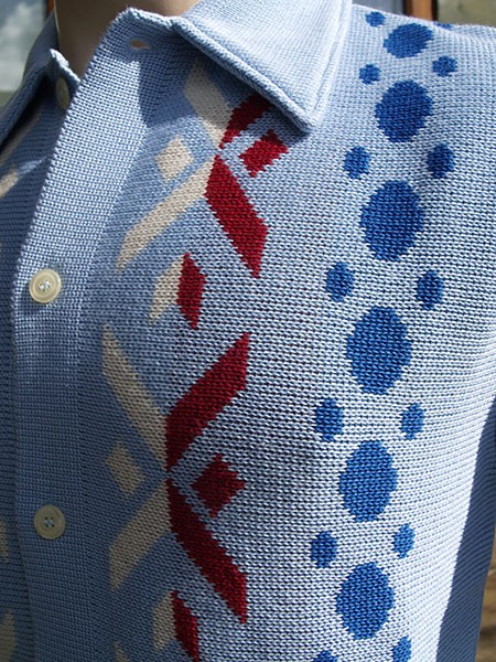 The Twist Knitted Shirt - Sky Blue