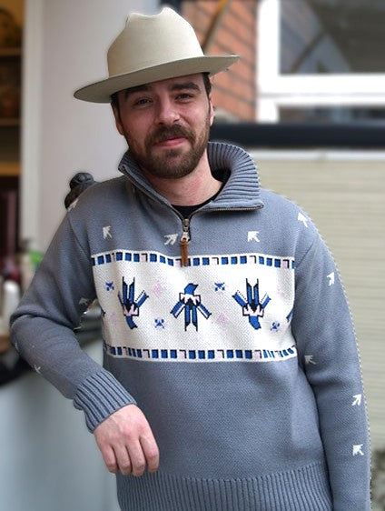 Thunderbird Zip Pullover - Grey