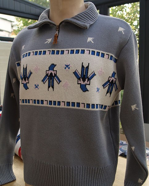 Thunderbird Zip Pullover - Grey