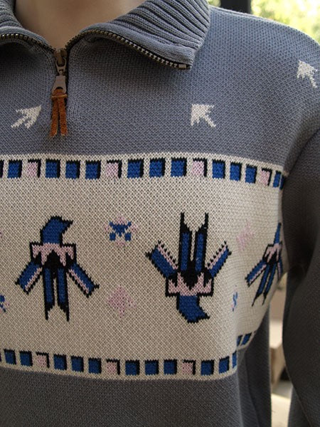 Thunderbird Zip Pullover - Grey