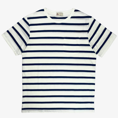 Navy & White Breton Tee - Short Sleeve