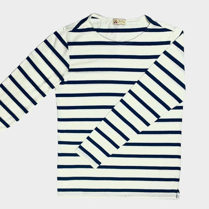 Navy & White Breton Tee - Long Sleeve