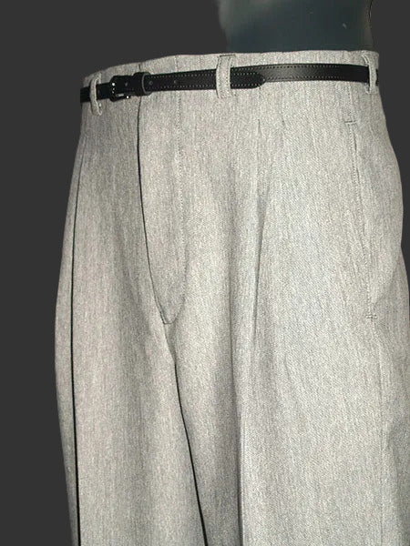1950s Rockabilly Style Trousers - Lt Grey Tweed