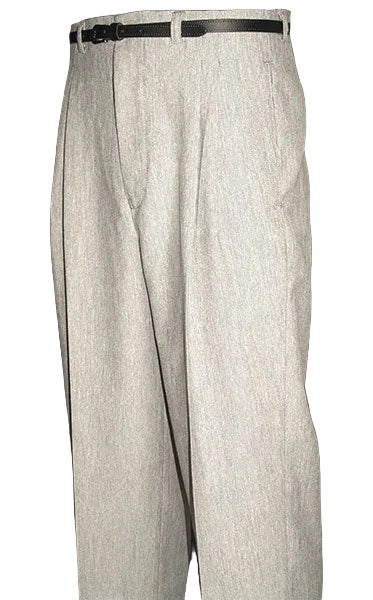 1950s Rockabilly Style Trousers - Lt Grey Tweed