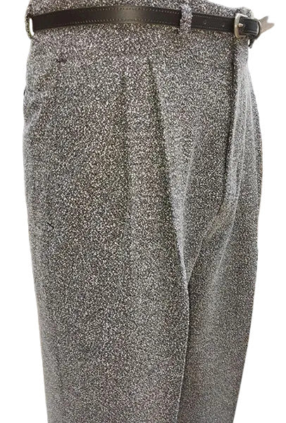 grey speckled vintage style trousers