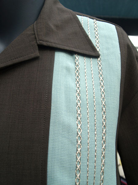 Steady Clothing - The Ricardo Bowling Shirt - Coffee/Mint